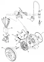 STATOR  Magnum 4X4 W97AC42A, Swedish Magnum 4X4 S97AC42E and Norwegian Mag (4940834083D010)