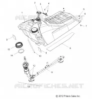 SYSTÈME D'ALIMENTATION, CARBURANT TANK ASM.
