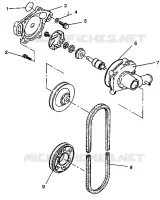 POMPE A EAU XLT E940767,  XLT SP E940667    XLT SKS E940567 (49274227420034)