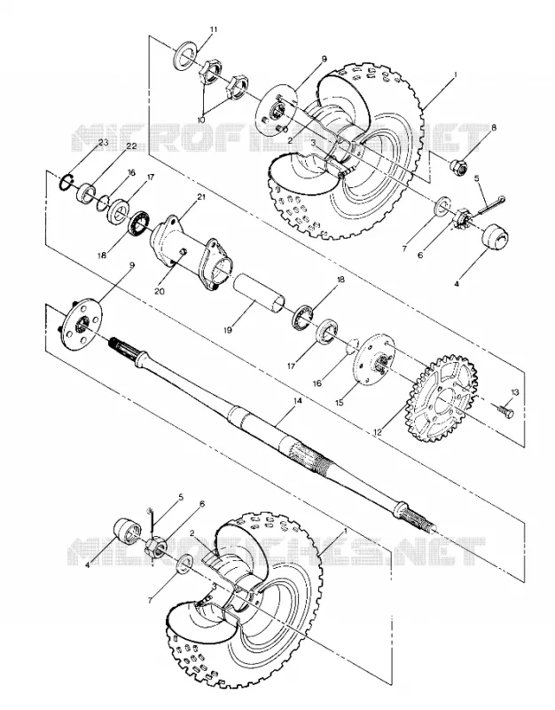 ROUE ARRIERE DRIVE ASSEMBLY (4913491349017A)