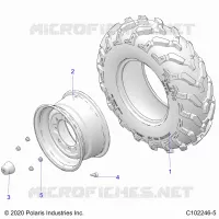 ROUES, FRONT TIRE