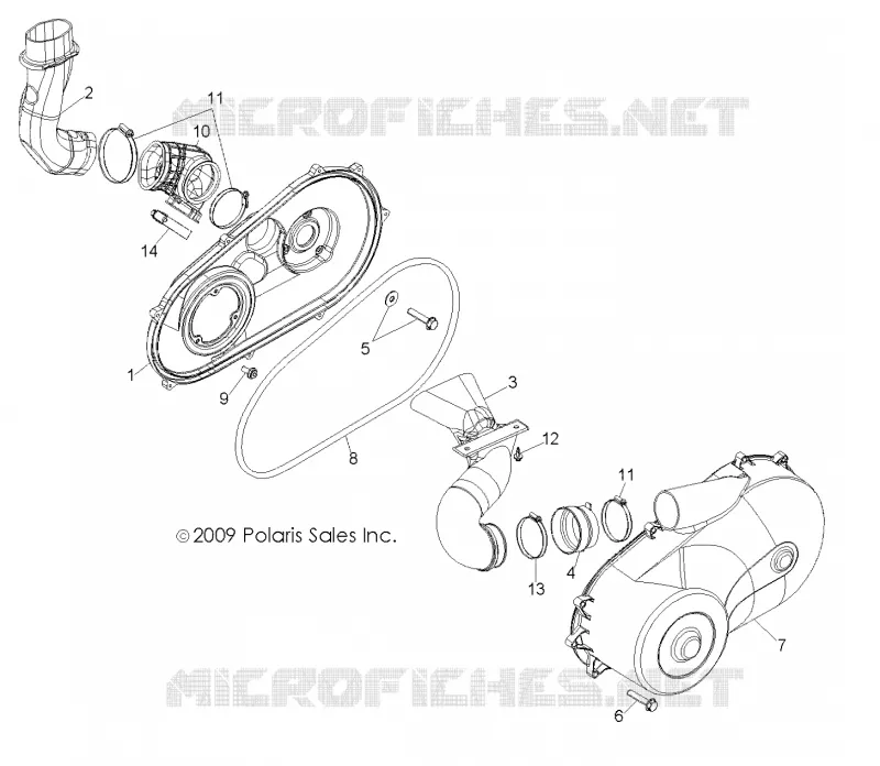 SYSTÈME DE TRANSMISSION, COUVERCLE D'EMBRAYAGE AND DUCTING