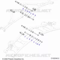 SUSPENSION ARRIERE CONTROL ARM, MOUNTING