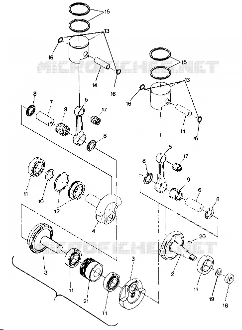 PISTON AND VILEBREQUIN 500 AND 500 CLASSIC (4915411541038A)