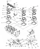 CYLINDRE ET COLLECTEUR ASSEMBLY Storm 0965782, Storm SKS 0965582, Euro Storm (4931593159D001)