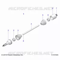 DRIVE TRAIN, ARBRE DE TRANSMISSION ARRIERE