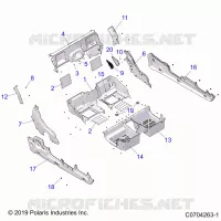 CARROSSERIE ARRIERE CLOSEOFF, FENDERS AND FLOOR