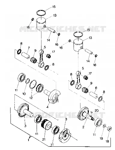 PISTON AND VILEBREQUIN 400 (4912701270037A)