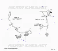 ELECTRICITE, WIRE HARNESS, HOOD, ELEC. START
