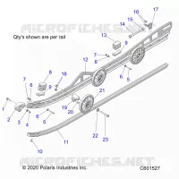 SUSPENSION, RAIL, LH/RH
