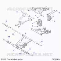 SUSPENSION ARRIERE CONTROL ARM, MOUNTING