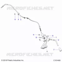FREIN DE PARKING BRAKE HANDLE
