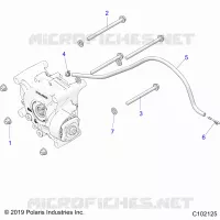 SYSTÃˆME DE TRANSMISSION, GEARCASE MOUNTING, REAR