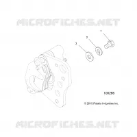 FREIN AVANT CALIPER MOUNTING