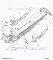 CHASSIS, PROTECTION D'EMBRAYAGE, FOOTRESTS, AND RUNNINGBOARDS