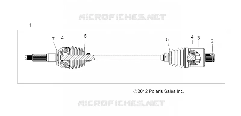 DRIVE TRAIN, TRANSMISSION ARRIERE SHAFT