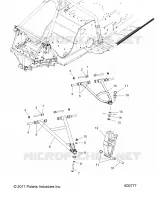 SUSPENSION AVANT, CONTROL ARMS AND SPINDLE