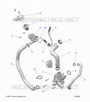 MOTEUR, WATERPUMP AND BYPASS -Z23G4D92AL/BL/AE/BE (C702984)