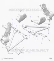 SUSPENSION, A-ARM AND SUPPORT MOUNTING