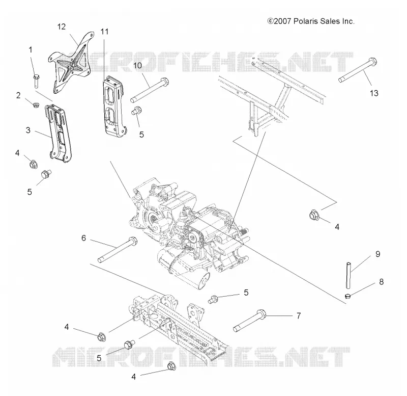 SYSTÈME DE TRANSMISSION, MAIN SUPPORT PONT