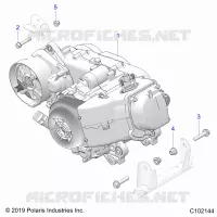 MOTEUR, MOTEUR AND TRANSMSSION MOUNTING