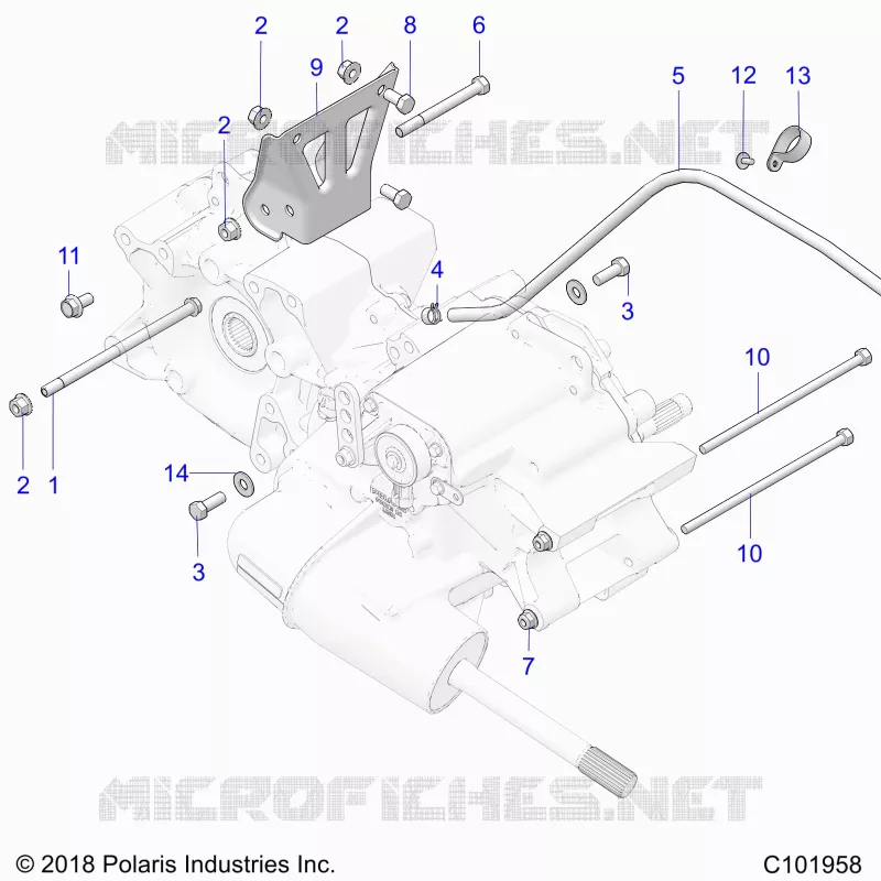 SYSTÃˆME DE TRANSMISSION, MAIN GEARCASE MOUNTING