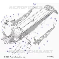 CHASSIS, PROTECTION D'EMBRAYAGE, FOOTRESTS, AND RUNNINGBOARDS