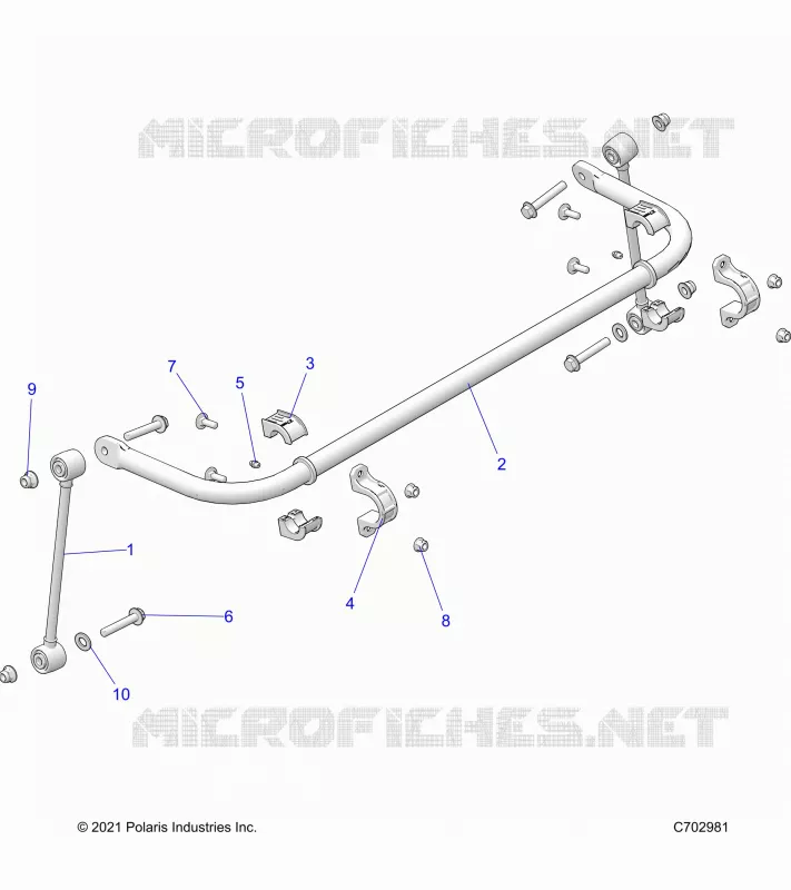 SUSPENSION, REAR BARRE STABILISATRICE