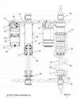SUSPENSION, AMORTISSEUR AVANT TRACK (7044389)