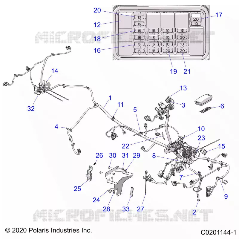 ELECTRICITE, MAIN WIRE HARNESS