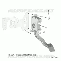 ENGINE, PEDALE D'ACCELERATEUR
