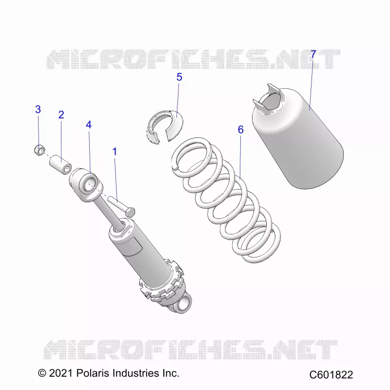 SUSPENSION, AMORTISSEUR AVANT TRACK