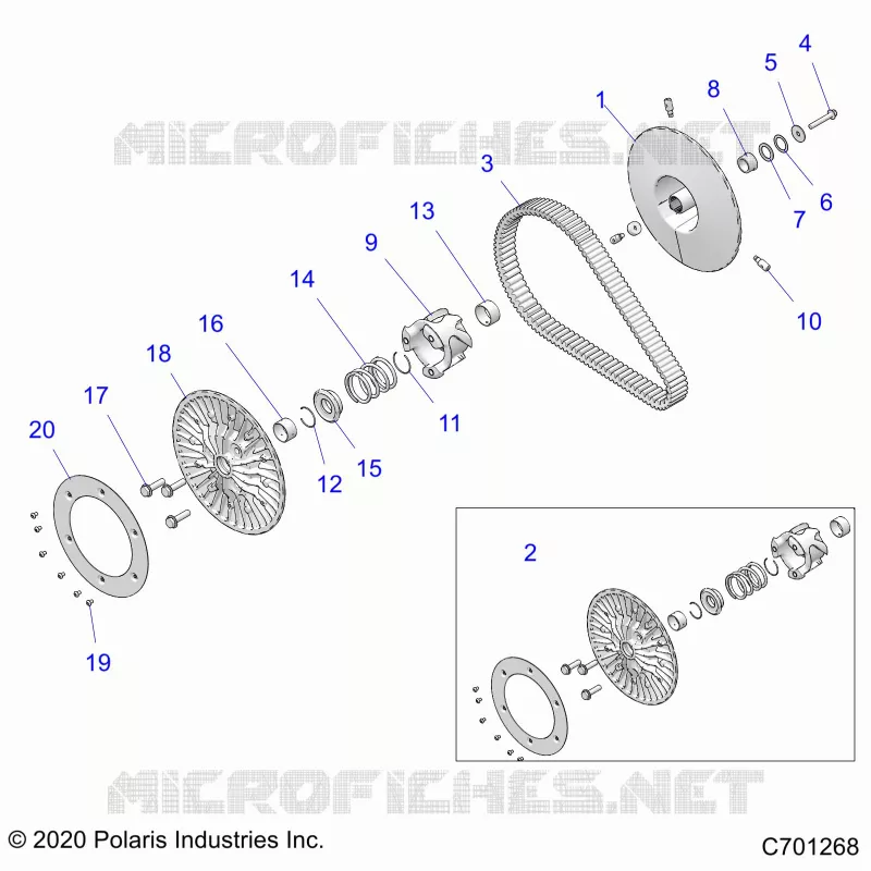 SYSTÃˆME DE TRANSMISSION, SECONDARY CLUTCH