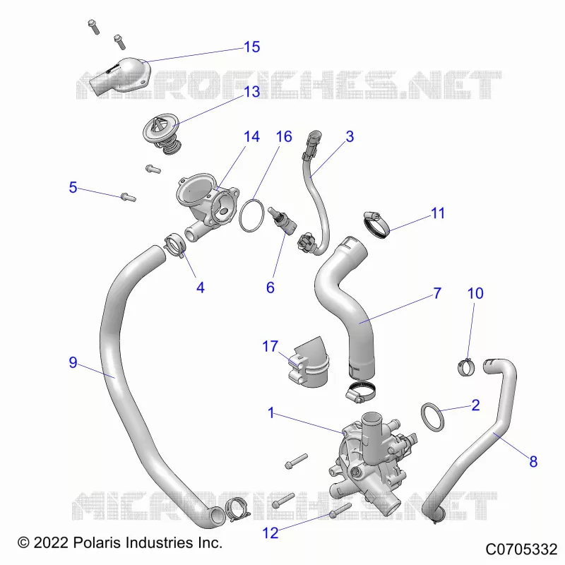 MOTEUR, WATERPUMP AND BYPASS