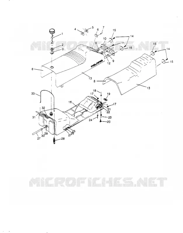 SIEGE ET RESERVOIR SPORT 0950443, SPORT TOURING 0950243  and EUROPE (4928822882A009)