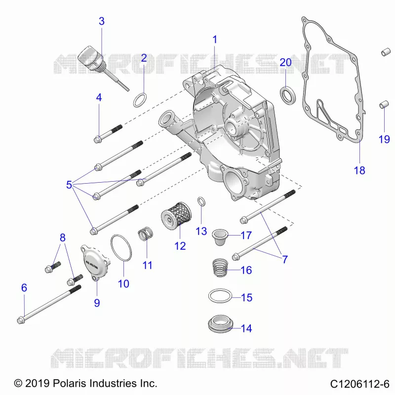 CARTERS MOTEUR COVER ASM, RIGHT