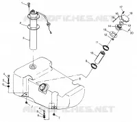 CARBURANT TANK SL 700 B974071, Intl. SL 700 I974071, SL 700 Deluxe B974072 and I (4940874087A010)