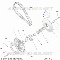 SYSTÃˆME DE TRANSMISSION, SECONDARY CLUTCH/BELT