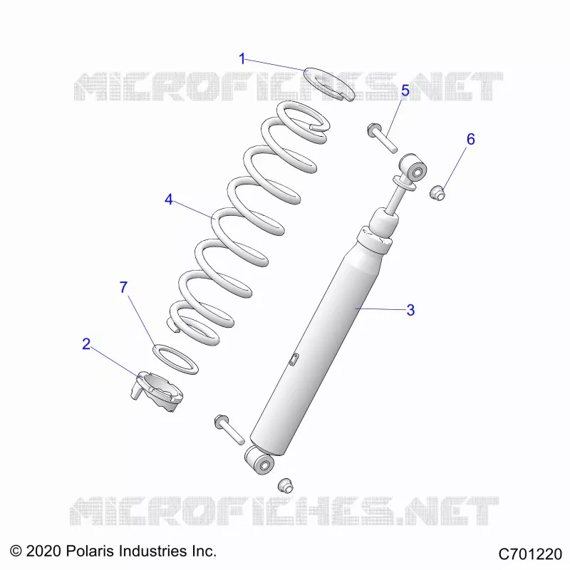SUSPENSION, AMORTISSEUR AVANT MOUNTING