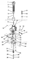 CARBURATEUR 600 XCR 0961676 AND EUROPEAN 600 XCR E961676 (4932123212C011)