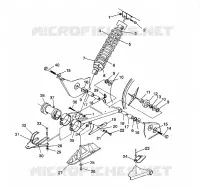 BRAS OSCILLANT ET AMORTISSEUR ARRIERE Sportsman 4X4 / W938039 (4926382638023A)