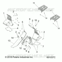 CHASSIS, CLUTCH GUARD AND REPOSE PIEDS