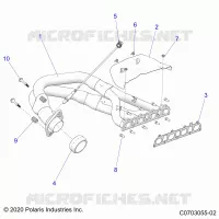 ENGINE, ECHAPPEMENT, HEADPIPE AND RELATED