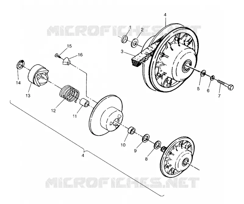 EMBRAYAGE DE TRANSMISSION ASSEMBLY SCRAMBLER W957840 (4927252725C002)