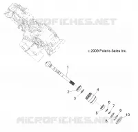 SYSTÈME DE TRANSMISSION, PONT PRINCIPAL OUTPUT SHAFT