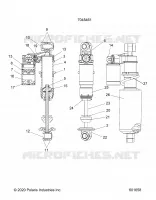 SUSPENSION, AMORTISSEUR AVANT TRACK
