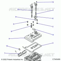 ENGINE, THROTTLE BODY AND COUVERCLE SOUPAPE
