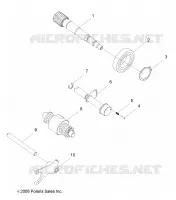 DRIVE TRAIN, BARILLET DE SELECTION