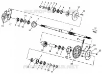 ARBRE DE TRANSMISSION INTERMEDIAIRE MAGNUM 6X6 W97AE42A AND SWEDISH MAGNUM 6X6 S97AE42E (4940754075C004)