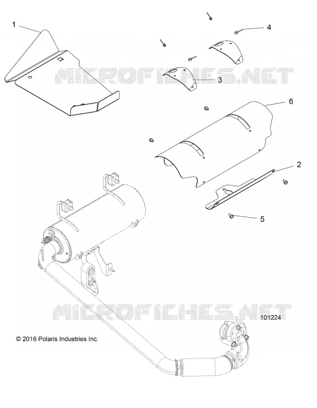 ENGINE, ECHAPPEMENT, SHIELDS